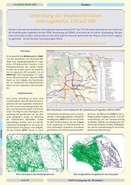 Umstellung der Smallworld-Daten vom Lagestatus 120 auf 100 - ITS ...