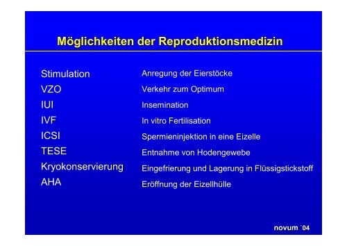 novum `04 - Zentrum für Reproduktionsmedizin
