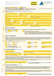 Antragsformular für Entgeltumwandlung VBLextra