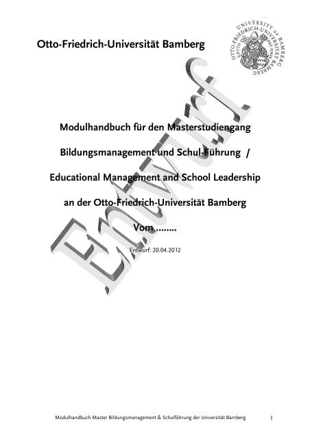 Personalentwicklung/ Personalmanagement 20 ECTS