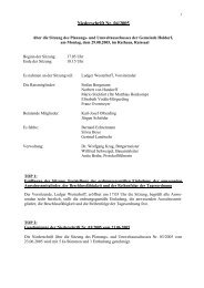 Protokoll vom 29.08.2005 - Gemeinde Holdorf