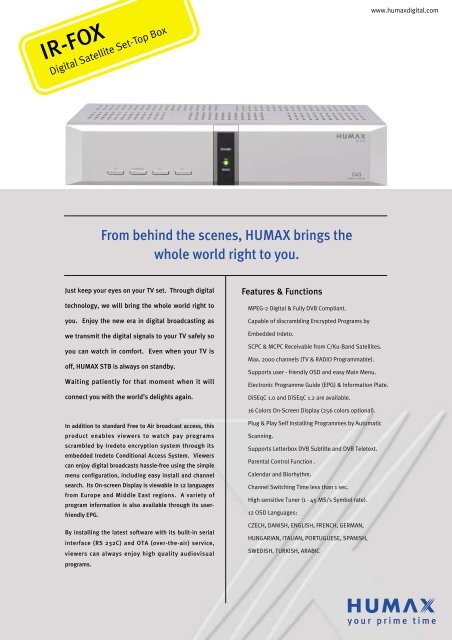 Humax Flirc Ir Control IR-FOX - Humax