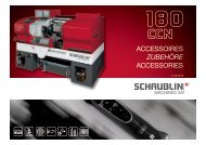 Table of contents - Schaublin Machines SA