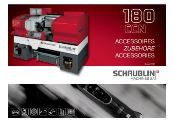 Table of contents - Schaublin Machines SA