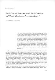 Ball-Game Scenes and Ball-Courts in West Mexican Archaeology *