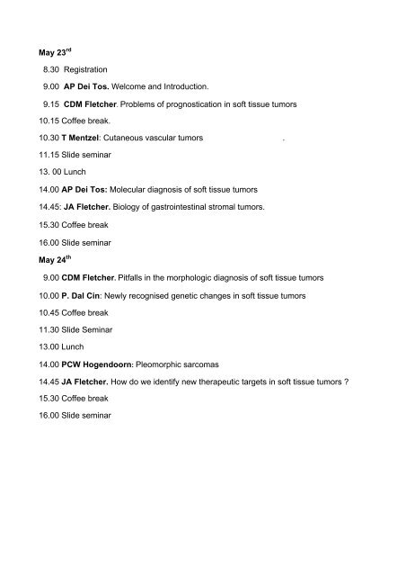 Diagnostic Histopathology of Soft Tissue Tumors