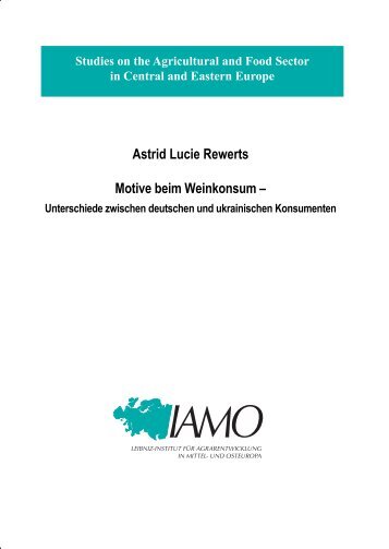 Astrid Lucie Rewerts Motive beim Weinkonsum â 50 - IAMO