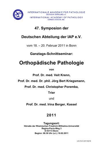 Anamnesen als pdf - Internationale Akademie für Pathologie ...