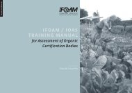 IFOAM/IOAS Training Manual for Assessment of Organic