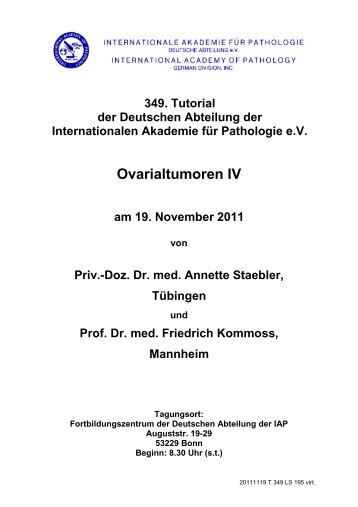 Anamnesen als .pdf - Internationale Akademie für Pathologie ...