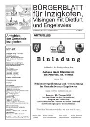 Einladung - Inzigkofen