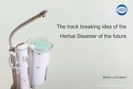 The track breaking idea of the Herbal Steamer of the future