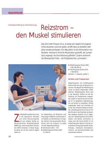 Reizstrom â den Muskel stimulieren