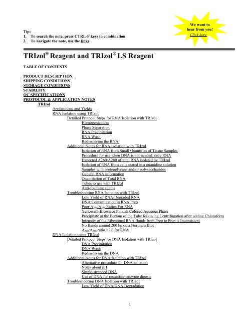 Trizol Reagent Invitrogen