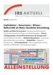Download PDF - Institut für Regionalentwicklung und  Strukturplanung
