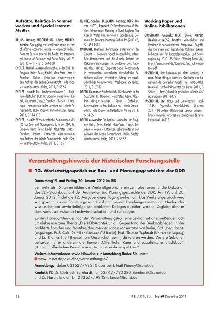 Download PDF - Institut für Regionalentwicklung und  Strukturplanung