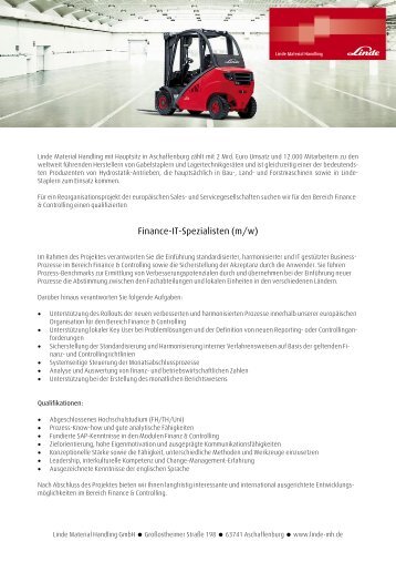 Informationen - Linde Material Handling GmbH