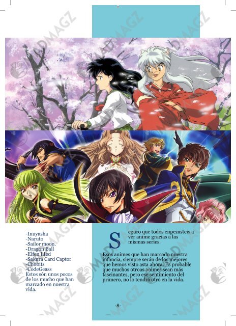 Animes estreno primavera 2013