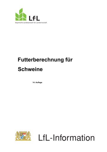 LfL-Information - Bayerische Landesanstalt für Landwirtschaft - Bayern