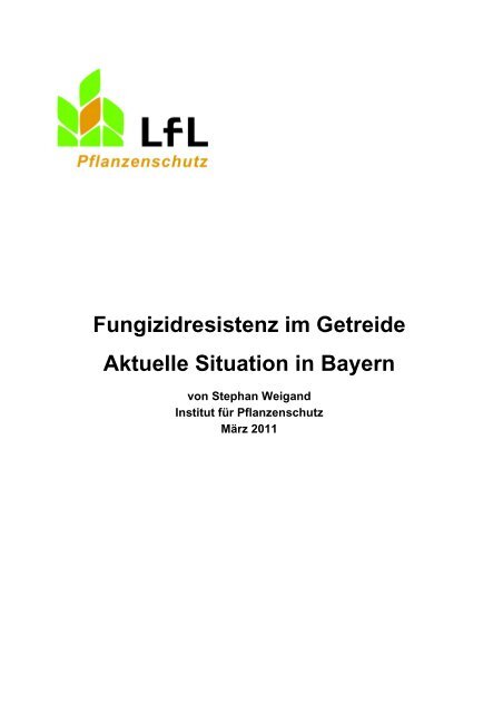 Fungizidresistenz im Getreide â Aktuelle Situation in Bayern