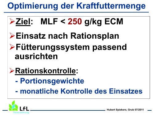 Mit Grobfutter erfolgreich Milch erzeugen - Bayern