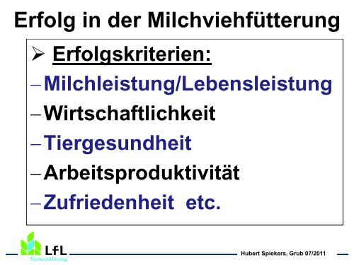 Mit Grobfutter erfolgreich Milch erzeugen - Bayern