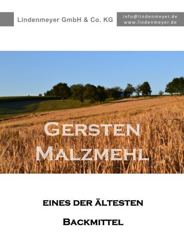Gersten Malzextrakt - Lindenmeyer GmbH & Co. KG