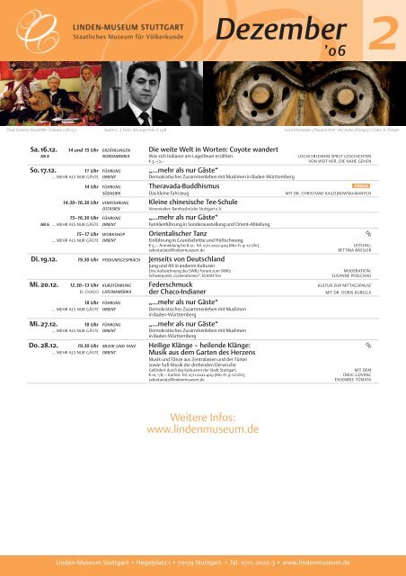Veranstaltungskalender auf pdf Datei - Linden-Museum Stuttgart
