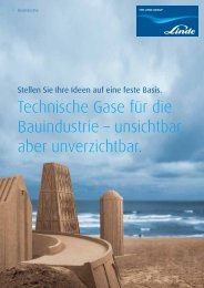 Technische Gase für die Bauindustrie 