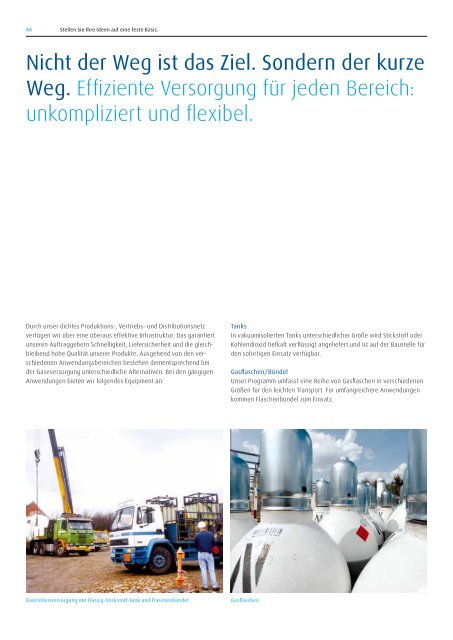 Technische Gase für die Bauindustrie 