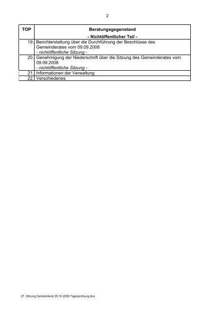 Sitzungsvorlage - Gemeinde Lindlar