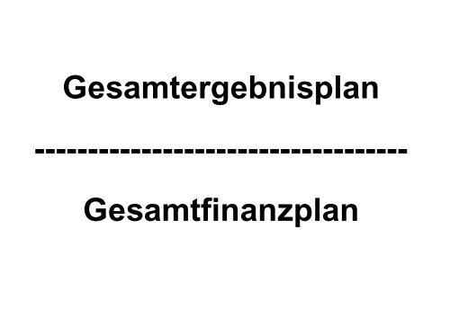 Haushaltsplan 2012 - Gemeinde Lindlar