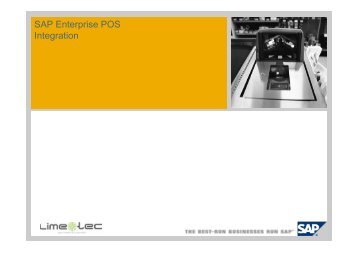 SAP POS Data Management - Lime - Tec AG