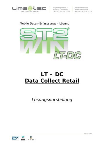 LT â DC Data Collect Retail - Lime-tec AG