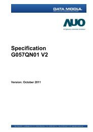 Specification G057QN01 V2 - Data Modul