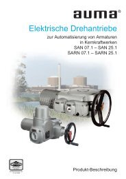 Elektrische Drehantriebe - Auma.com