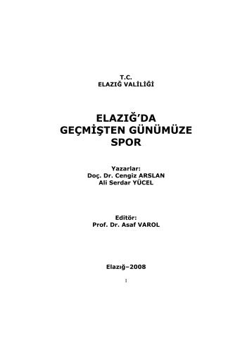 elazığ'da geçmişten günümüze spor - AsafVarol.com