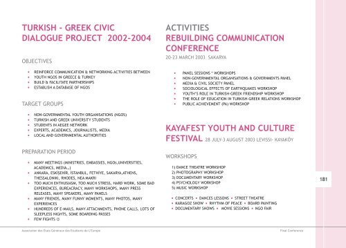turkish-greek civic dialogue - AEGEE Europe