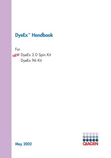 DyeEx™ Handbook