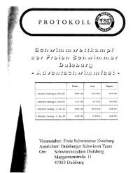 PROTOKOLL - Duisburger Schwimm Team