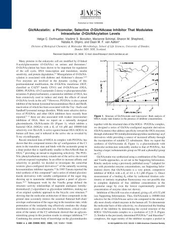 GlcNAcstatin - Daan van Aalten Laboratory - University of Dundee