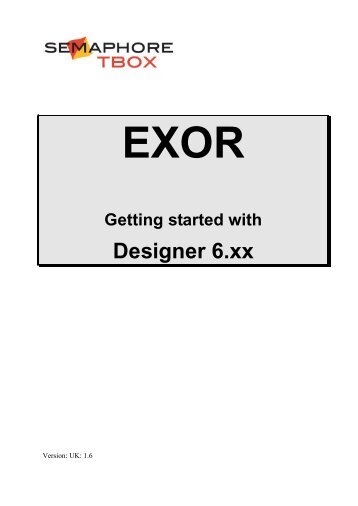 EXOR Getting started with Designer 6.xx