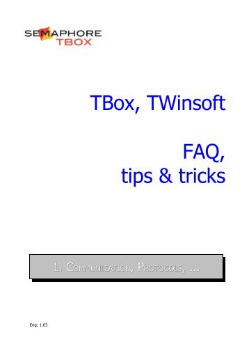 TWinSoft FAQ - Communication