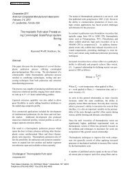 Thermoplastic Pultrusion Process using commingled glass ...