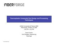 Thermoplastic Composite Part Design and Processing ... - Fiberforge