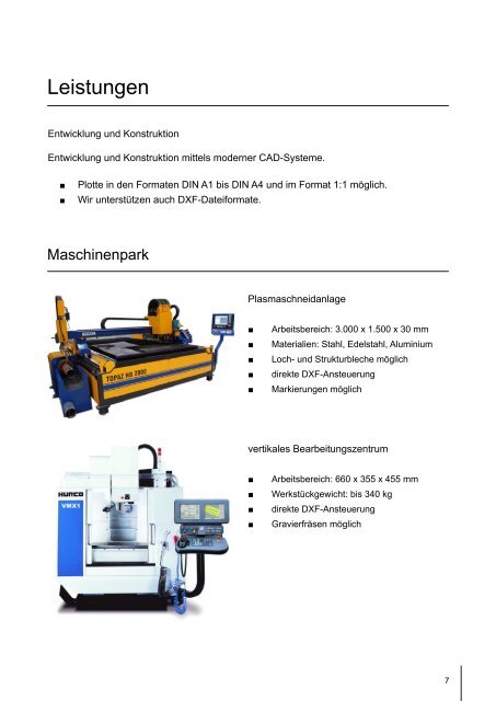 Prospekt Schweißkonstruktionen (PDF - ca. 0,7 MB) - Lindner Metall