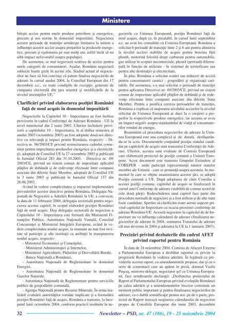 Newsletter nr. 47 - Fundatia Institutul Social Democrat Ovidiu Sincai
