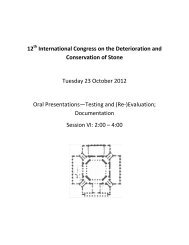 12 International Congress on the Deterioration and Conservation of ...