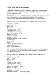 Turley Prior and Morse Families.pdf - Forest of Dean Family History