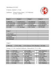 Spielplan der E-Junioren - FLVW-Kreis Bielefeld